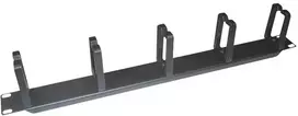 LOGILINK OR104B LOGILINK- 19 Kabelių valdymo juosta 1U su 5 sukamaisiais plastikiniais laikikliais, juodas