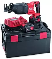 Akumuliatorinis tiesinis pjūklas FLEX RSP DW 18.0-EC/5.0 Set