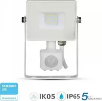 V-TAC LED vaizduoklis su judesio detektoriumi PIR VT-10- S-W SAMSUNG CHIP 10W 4000K 800lm IP65 Baltas 434