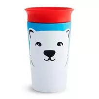MUNCHKIN mokomasis puodelis, baltoji meška, Miracle 360 Wildlove, 6mėn+, 266 ml, 05177902