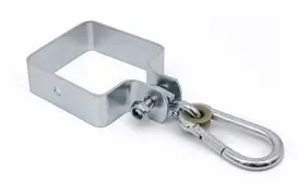 4IQ Kvadratinis tvirtinimo elementas su karabinu 90x90 mm