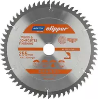 NORTON diskinis pjūklas 255 mm x 30 mm x 60z MEDIENA IR KOMPOZITINIS ATB Neg (3,2 / 2,2)