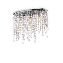 Lubinis šviestuvas Ideal Lux Ceiling lamp with 3 lights RAIN, E14, chrome