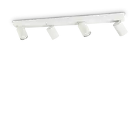 Lubinis šviestuvas Ideal Lux Ceiling lamp with 4 lights RUDY, GU10, baltas