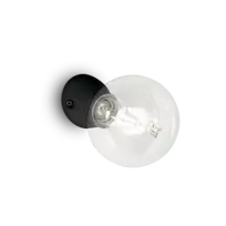 Lubinis šviestuvas Ideal Lux Wall lamp with 1 light WINERY, E27, juodas