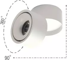 Sieninis šviestuvas Taškinis paviršinis LED šviestuvas 15W Baltas