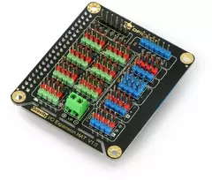 DFRobot DFR0566 IO išplėtimo priedėlis HAT, skirtas Raspberry Pi 4B / 3B+ / 3B / 2B