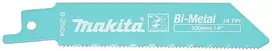 Makita Tiesinio pjūklo pjūkleliai BiM 100x0,9mm (18tpi), 5Vnt., Metalui B-20404