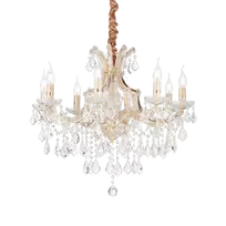 Pakabinamas šviestuvas Ideal Lux Suspended lamp with 8 lights NAPOLEON, E14, auksinis color