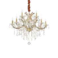 Pakabinamas šviestuvas Ideal Lux Suspended lamp with 12 lights NAPOLEON, E14, wood
