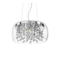 Pakabinamas šviestuvas Ideal Lux Suspended lamp with 8 lights AUDI-80, G9, transparent