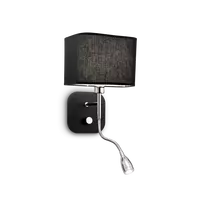 Sieninis šviestuvas Ideal Lux 1W wall lamp with 2 lights HOLIDAY, 3000K, juodas