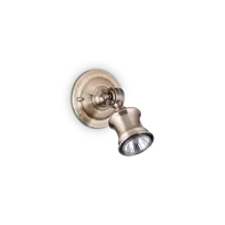Sieninis šviestuvas Ideal Lux Wall lamp with 1 light BARBER, GU10, rust color