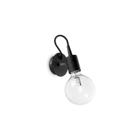 Sieninis šviestuvas Ideal Lux Wall lamp with 1 light EDISON, E27, juodas
