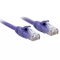 Tinklo Kabelis - LINDY Cat.6 U/UTP Tinklo Kabelis, RJ45, M/M, 250MHz, 5 m, Purpurinis