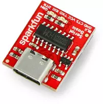 Keitiklis USB-UART FTDI CH340C 3.3 / 5 V USB tipo C, SparkFun DEV-15096