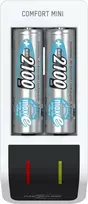 Ansmann Comfort mini įkroviklis su įsk. 2 AA Minjono šikšnosparnis. 2100 mAh