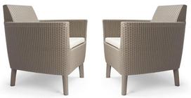 Lauko krėslas Keter Salemo Duo, smėlio ruda sp., 74 cm x 67 cm x 76 cm