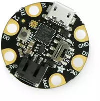 M0 GEMMA, miniatiūrinė platforma su 3.3 V mikrovaldikliu ATSAMD21E18, Adafruit 3501