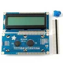 LCD ekranas 2x16 su baltais simboliais RGB + jungtys, Adafruit 399