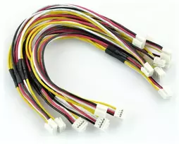 Seeed Studio Grove, penkių lizdas-lizdas 4 kontaktų, 2mm / 20cm laidų rinkinys, I2C spliteris
