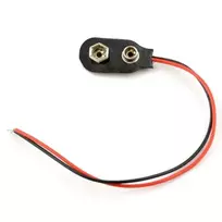 Oem 9 V akumuliatoriaus spaustukas (6F22) su laidais - 15 cm
