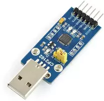 USB-UART keitiklis CP2102, USB kištukas, Waveshare 11079