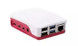 Raspberry Pi Pi 4 Case Raudona Baltas