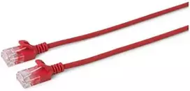 MicroConnect U/UTP CAT6 5M Raudona Slim,