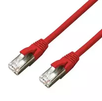 MicroConnect CAT6A S / FTP 20m raudonasis LSZH