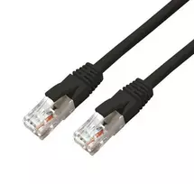 MicroConnect CAT6A UTP 1,5 m juodas LSZH neekranuotas tinklo kabelis,