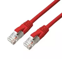 MicroConnect CAT6A UTP 7.5m Raudona LSZH