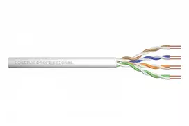 Assmann Electronic DIGITUS Montavimo kabelis cat.5e U/UTP Dca kietas laidas AWG 24/1 LSOH 500m pilkas ritė