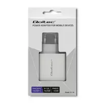 QOLTEC 51718 Įkroviklis 42W 5-20V 2.4-3A USB tipas C PD USB Baltas