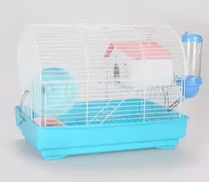 Panama Pet Graužikų narvelis laikinam laikymui 33x23x26 cm balta/mėlyna