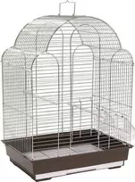 Panama Pet paukščių narvas, 42x30x57 cm, sidabrinis rudas