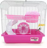 Panama Pet Graužikų narvelis laikinam laikymui 27x20,5x25,5 cm balta/rožinė