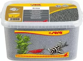 Sera Žvyras Pilkas akvariumo žvyras, 2 - 3 mm, 6 l, pilkas