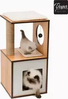 „Catit“ įbrėžimo stulpelis „Catit Vesper V-Box“, graikinis riešutas, S, 37 x 37 x 72,5 cm