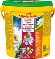 Sera Goldy Color Spirulina Nature 10 l, granulės - maistas auksinėms žuvelėms