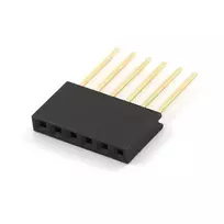 Oem Karpomas lizdas pailgintas 1x6 kaiščių 2.54mm skirtas Arduino