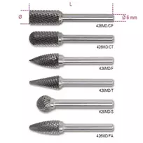 BETA SUKAMASIS DIDĖLĖS KARBIDAS, CILINDRAS 12 x 25 mm, BOTAS 6 mm 426MD/CP12