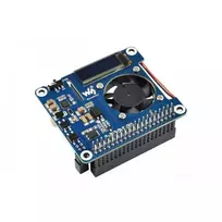 Power over Ethernet HAT (B), 802.3af PoE ir tinklo priedėlis, skirtas Raspberry Pi 3B+/4B, Waveshare 18014