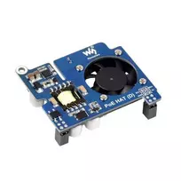 Power over Ethernet HAT (D), PoE ir 802.3af tinklo maitinimo priedėlis, Raspberry Pi 3B+/4B, Waveshare 19532