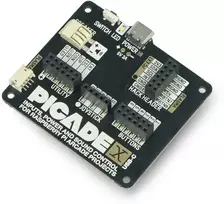 Picade X HAT USB-C, žaidimų konsolė, skirta Raspberry Pi, Pimoroni PIM462