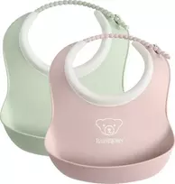 BabyBjorn - seilinukai, 2 vnt. rinkinys | Žalia/Pudro rožinė