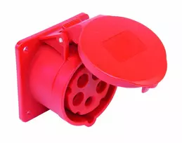 PCE Tiesus skydinis lizdas 16A 400V 3P+E+N 75x75mm IP44 315-6F7