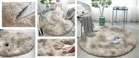 Strado Ombre apvalus kilimas 150x150 OmbreCamel (rusvai gelsvas), universalus