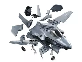 Airfix QUICKBUILD F-35B Lightning II lėktuvas, surenkamas modelis vaikams