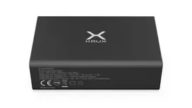 KRUX 4x USB sieninis įkroviklis, 1x USB Type C, QC 3.0 60 W + laido laikiklis